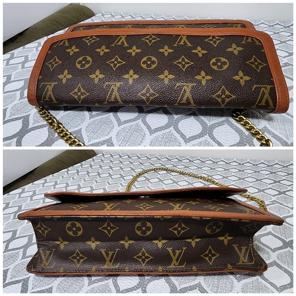 LOUIS VUITTON Monogram Dame Clutch Bag Brown - Picture 8 of 13